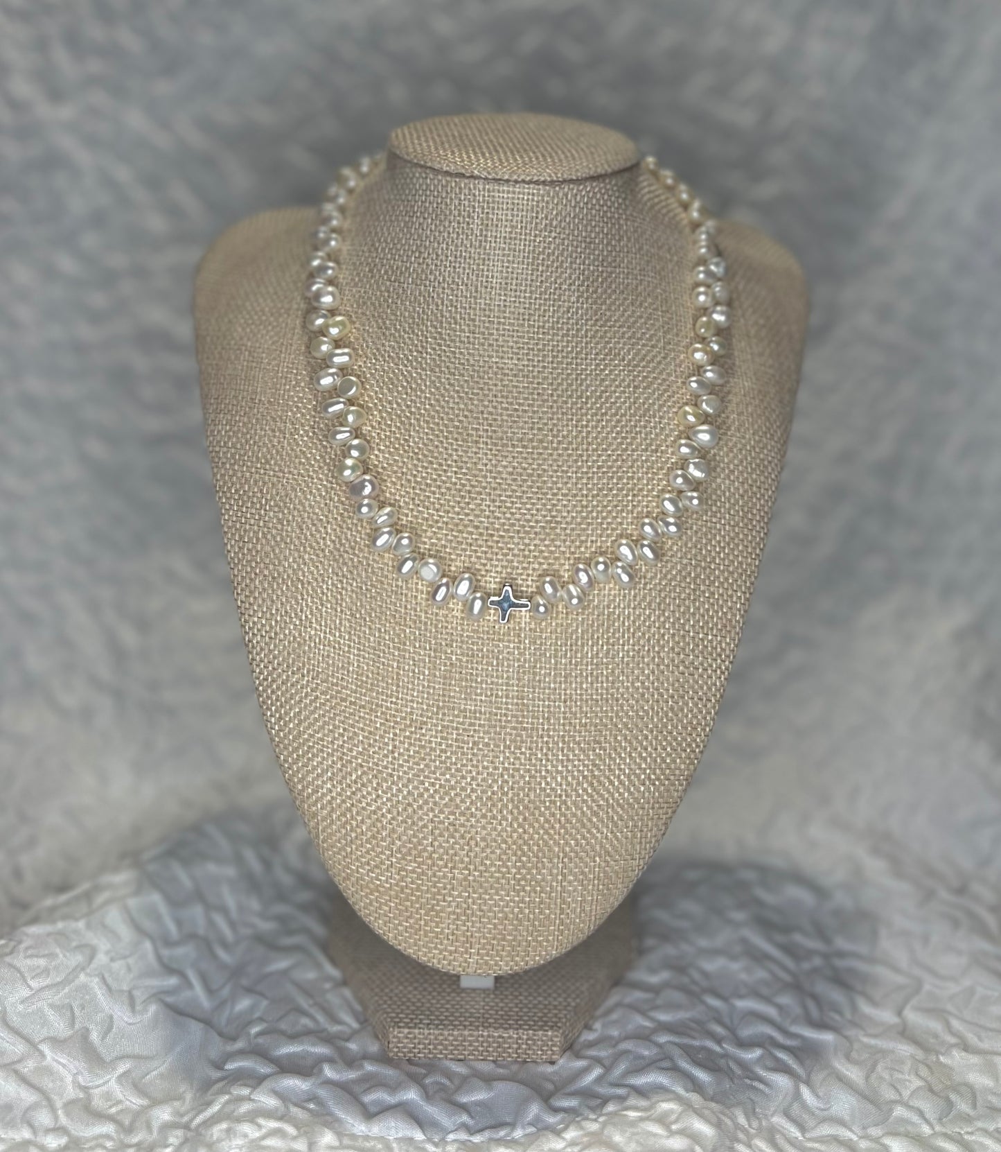 Cross & Pearl Necklace