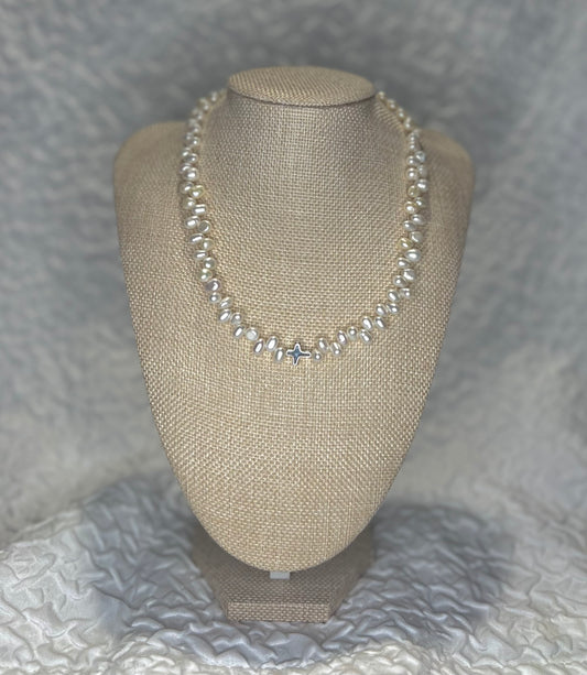 Cross & Pearl Necklace